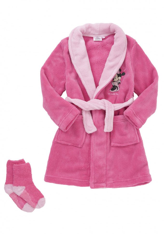 Фото - детский халат с носочками Минни Маус Disney цена 445 грн. за комплект - Леопольд