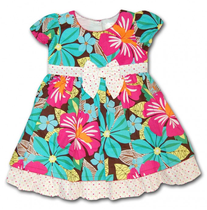 Фото - яркое платье для девочек Карибы цена 375 грн. за штуку - Леопольд