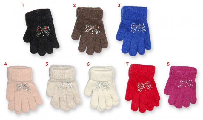 Фото - перчатки со стразиками цена 55 грн. за штуку - Леопольд