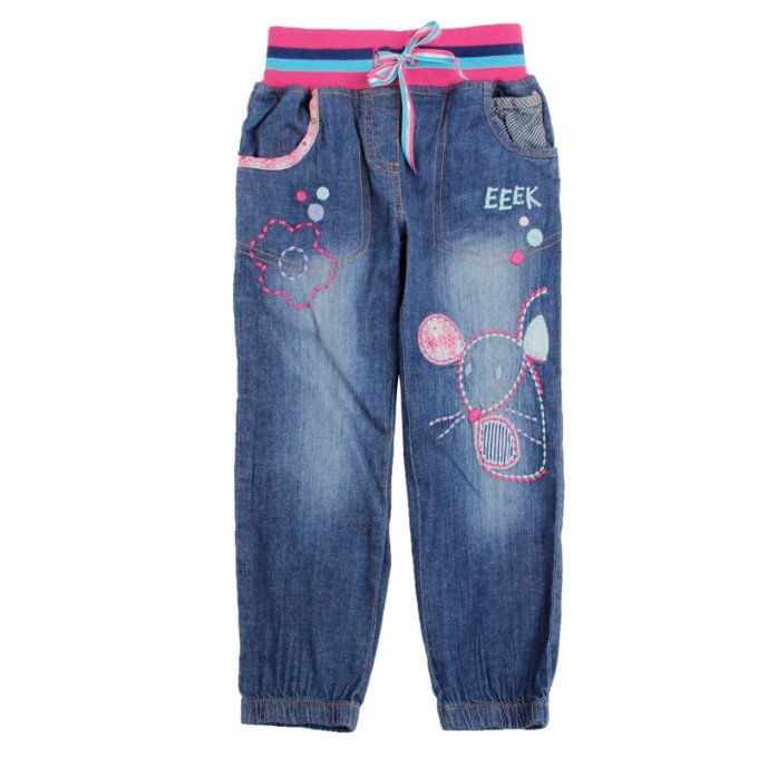 Фото - легкие джинсы для девочек цена 222 грн. за штуку - Леопольд