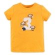 Картинка, яркая оранжевая футболочка "Три мартышки" для мальчика