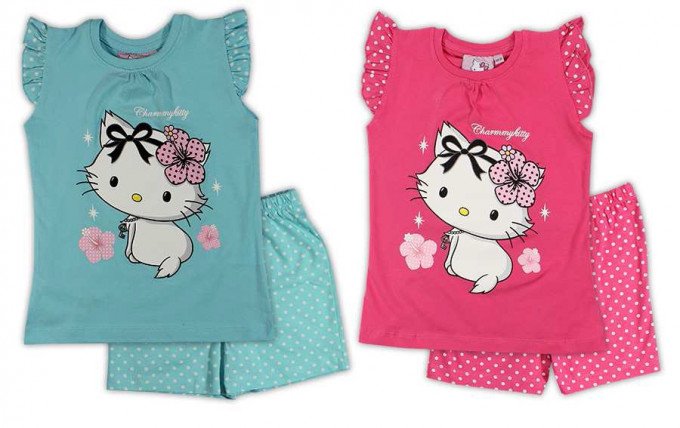 Фото - красивый комплект для девочек Hello Kitty цена 215 грн. за комплект - Леопольд