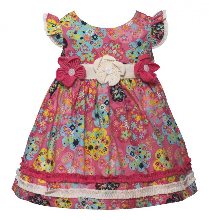 Фото - красочное платье Яркие цветы для малышки цена 375 грн. за комплект - Леопольд