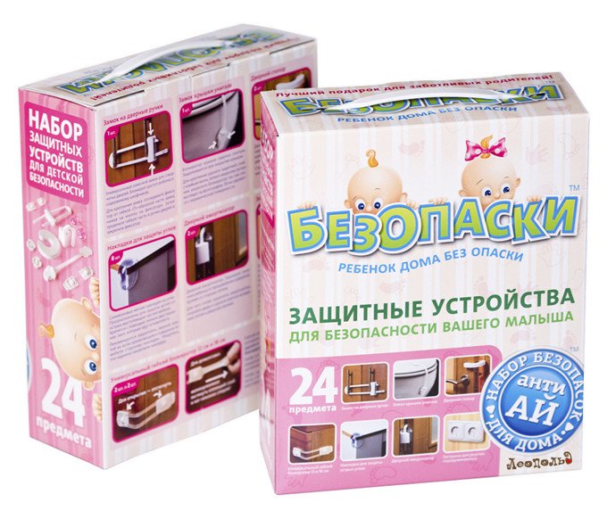 Фото - набор товаров детской безопасности для дома (хороший подарок) цена 295 грн. за комплект - Леопольд