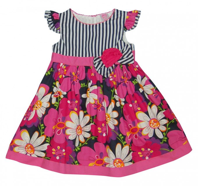 Фото - платье Малиновые цветы для девочки цена 375 грн. за штуку - Леопольд