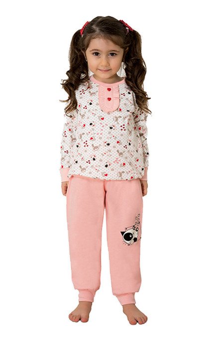 Фото - милая тепленькая пижама для девочки цена 295 грн. за комплект - Леопольд