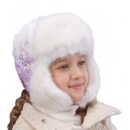 Картинка, теплая зимняя шапочка для девочки