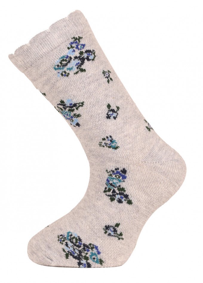 Фото - носочки с красивыми цветочками для девочки цена 39 грн. за пару - Леопольд