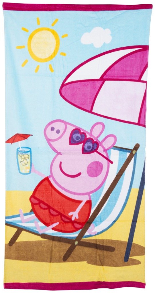 Фото - пляжное полотенце Свинка Пеппа цена 240 грн. за штуку - Леопольд