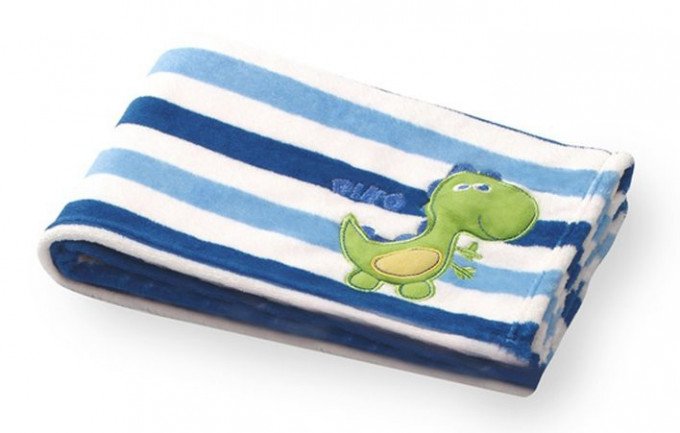 Фото - одеялко для малыша с динозавриком из мягкой микрофибры цена 265 грн. за штуку - Леопольд
