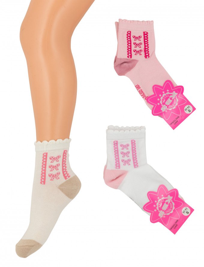 Фото - очаровательные носочки с бантиками для модницы цена 39 грн. за пару - Леопольд