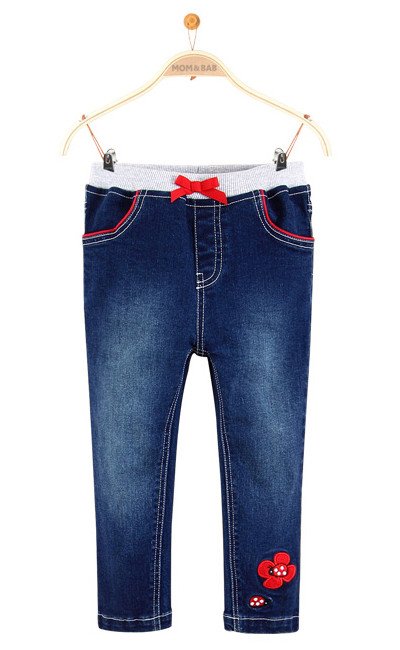 Фото - темно-синие джинсы для модницы цена 415 грн. за штуку - Леопольд