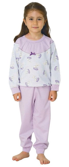 Фото - хорошенькая теплая пижама Зайки для девочки цена 275 грн. за комплект - Леопольд