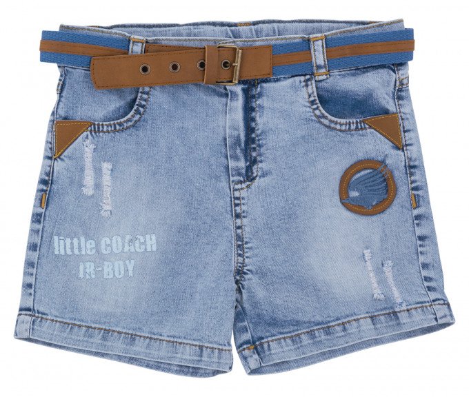 Фото - джинсовые шорты с пояском для мальчика цена 295 грн. за штуку - Леопольд