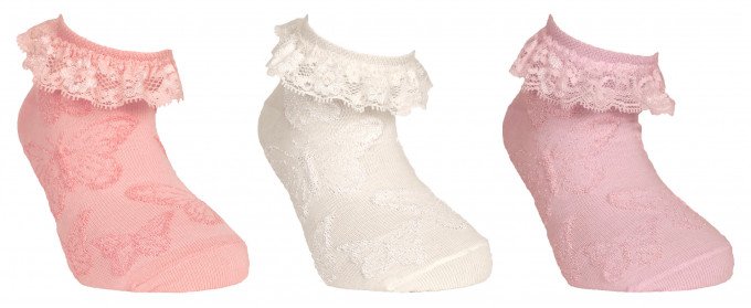 Фото - нежные носочки с бабочками для девочки цена 27 грн. за пару - Леопольд