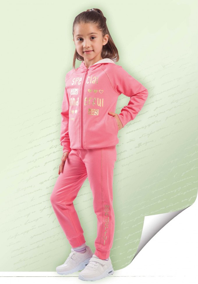 Фото - розовый спортивный костюм для девочки цена 520 грн. за комплект - Леопольд