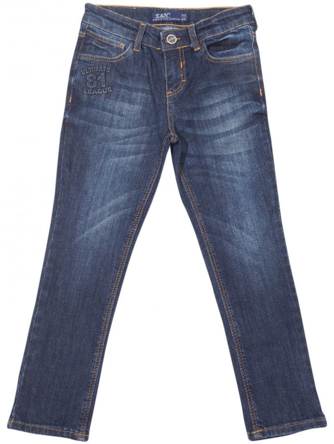 Фото - отличные темно-синие джинсы для мальчика цена 430 грн. за штуку - Леопольд