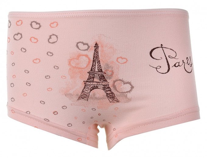Фото - нежно-персиковые трусики-шортики Paris для девочки цена 45 грн. за штуку - Леопольд