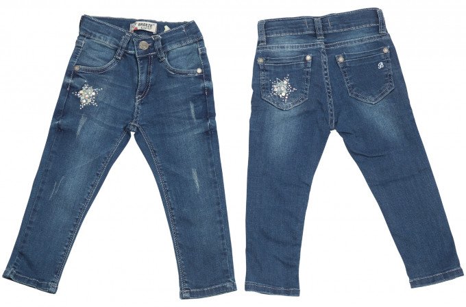 Фото - темно-синие джинсы-скинни для модницы цена 375 грн. за штуку - Леопольд