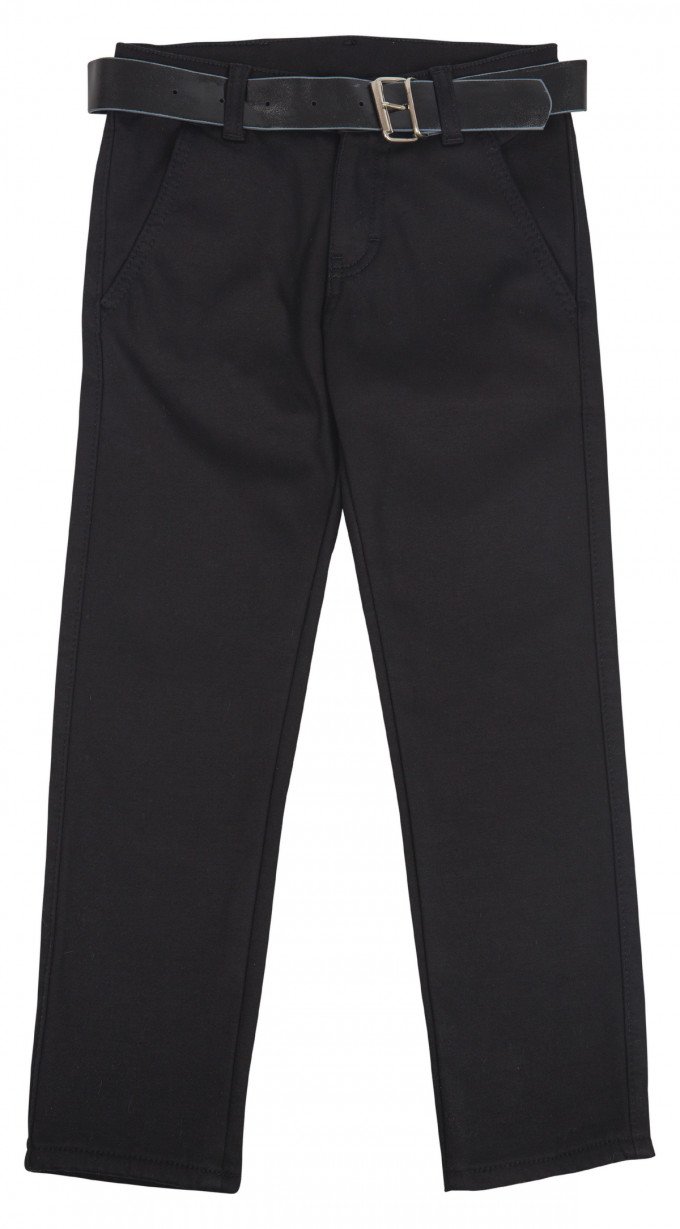 Фото - утепленные черные классические штаны для мальчика цена 435 грн. за штуку - Леопольд