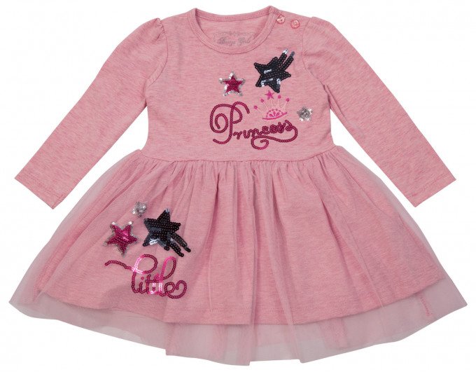 Фото - розовое платье с пайетками для принцессы цена 295 грн. за штуку - Леопольд