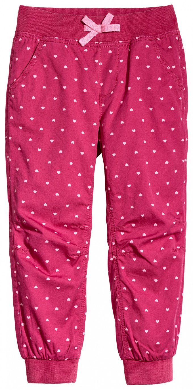 Фото - малиновые штаны для девочки на хлопковой подкладке цена 355 грн. за штуку - Леопольд