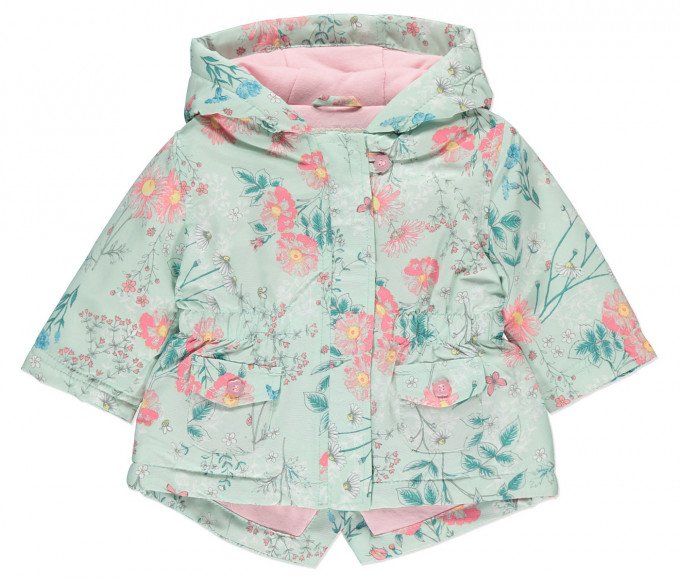 Фото - курточка мятного цвета с цветами для маленькой принцессы цена 555 грн. за штуку - Леопольд