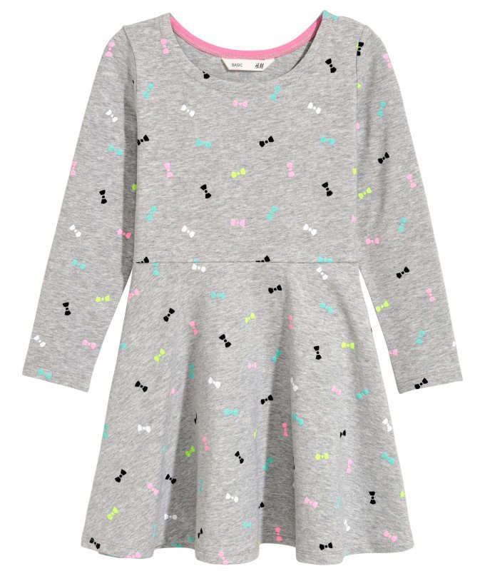 Фото - чудесное серое платье для девочки с бантиками цена 280 грн. за штуку - Леопольд