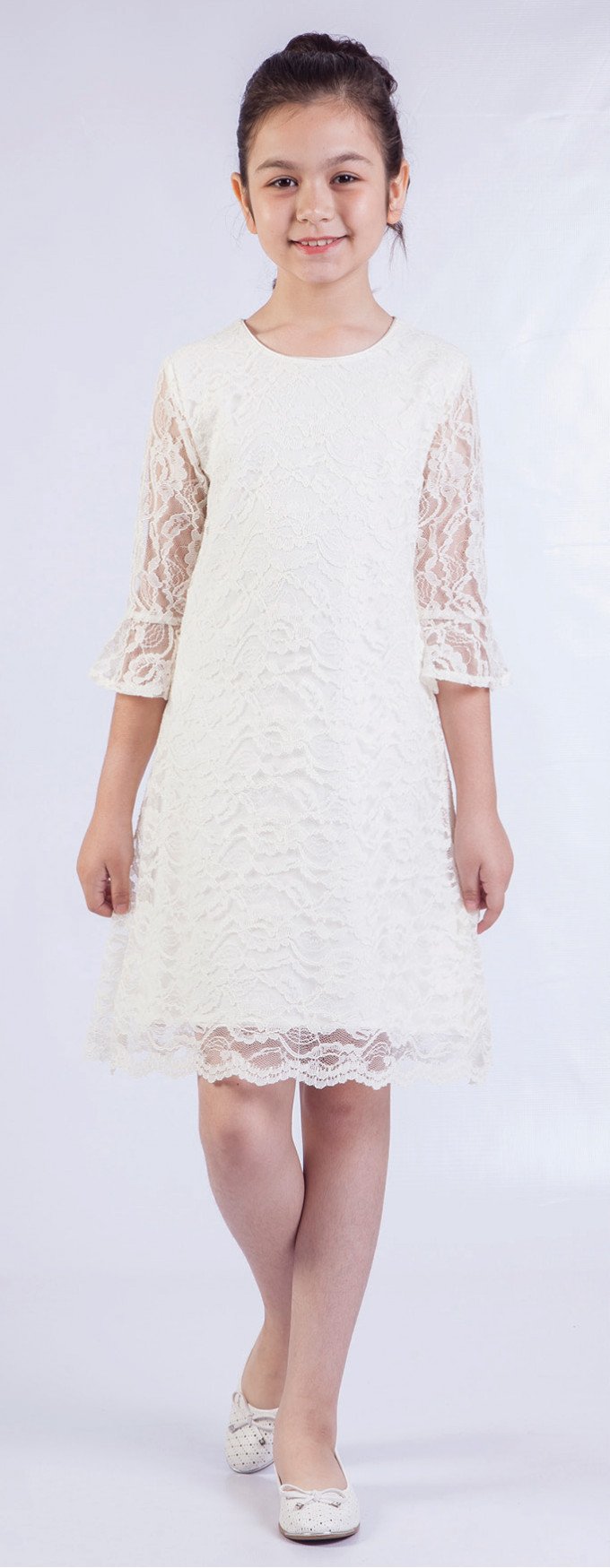 Фото - нарядное ажурное платье для девочки цена 625 грн. за штуку - Леопольд