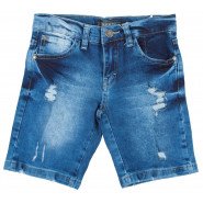 Картинка, модные рваные джинсовые шорты для мальчика