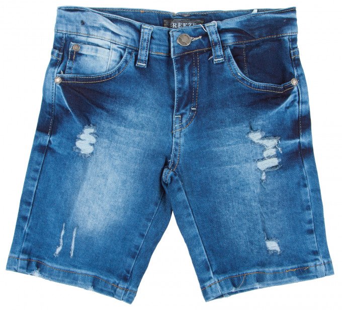 Фото - модные рваные джинсовые шорты для мальчика цена 445 грн. за штуку - Леопольд