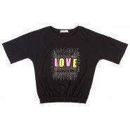 Картинка, футболочка с яркой надписью "Love" для девочки