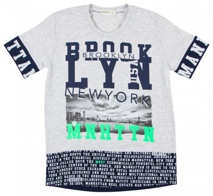 Фото - футболка в надписях для мальчика New York цена 270 грн. за штуку - Леопольд