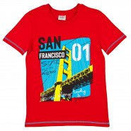 Картинка, красная футболка для мальчика "San Francisco"