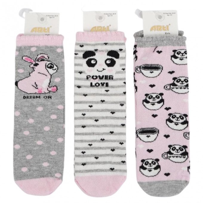 Фото - забавные носочки для девочки с пандами цена 39 грн. за штуку - Леопольд