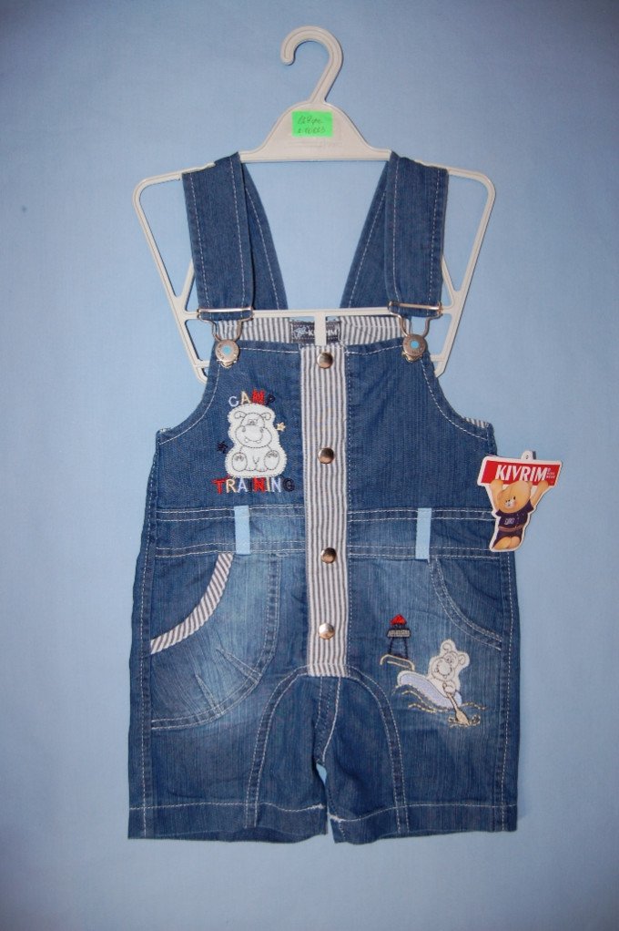 Фото - комбез джинсовый для малышей (74 р) цена 129 грн. за штуку - Леопольд