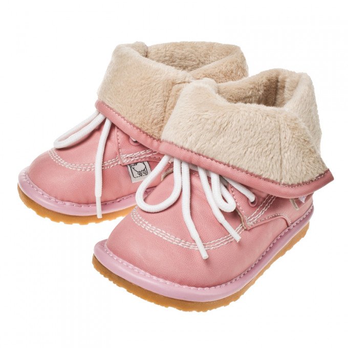 Фото - детские розовые сапожки на флисе (22 р) цена 222 грн. за пару - Леопольд