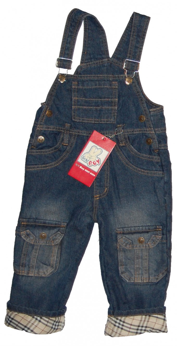 Фото - джинсовый комбинезон на флисе (104 р) цена 215 грн. за штуку - Леопольд