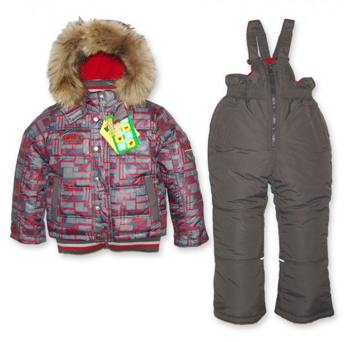 Фото - зимний комбинезон KIKO (пух + тинсулейт) цена 995 грн. за комплект - Леопольд