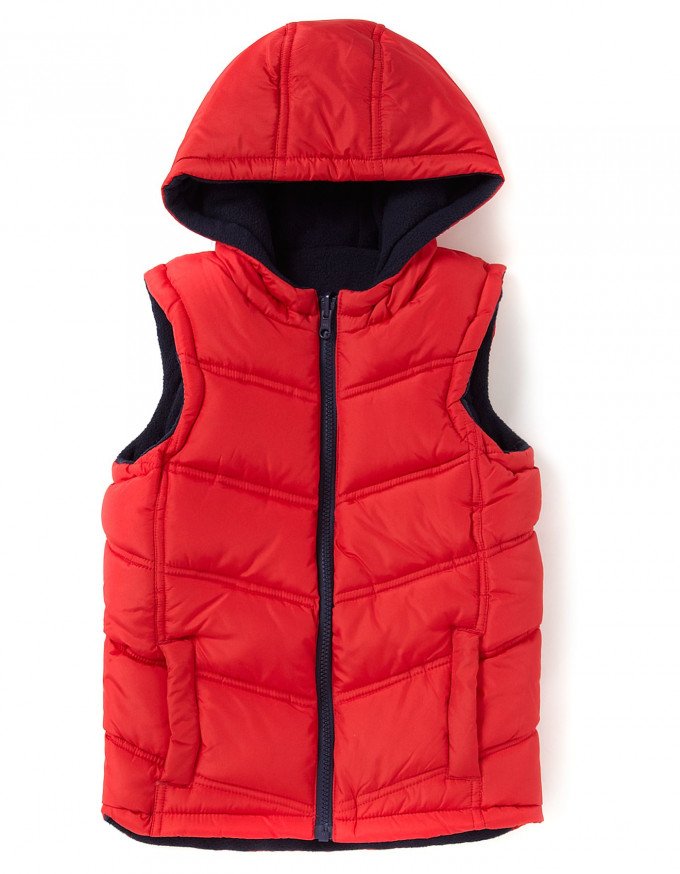 Фото - детская двусторонняя жилетка (92-98 рост) цена 215 грн. за штуку - Леопольд