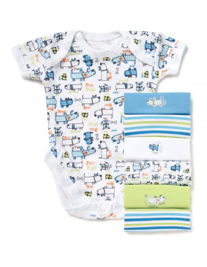 Фото - набор детских бодиков (7 шт) 62 рост цена 210 грн. за комплект - Леопольд