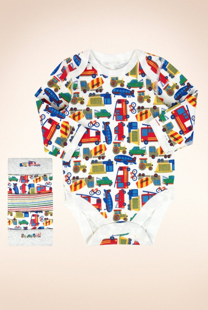 Фото - детские боди с длинным рукавом M&S цена 450 грн. за комплект - Леопольд