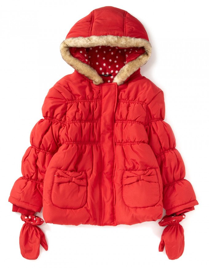 Фото - красная демисезонная куртка для девочки цена 335 грн. за комплект - Леопольд