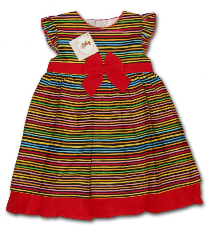 Фото - полосатое платье для девочек цена 375 грн. за штуку - Леопольд