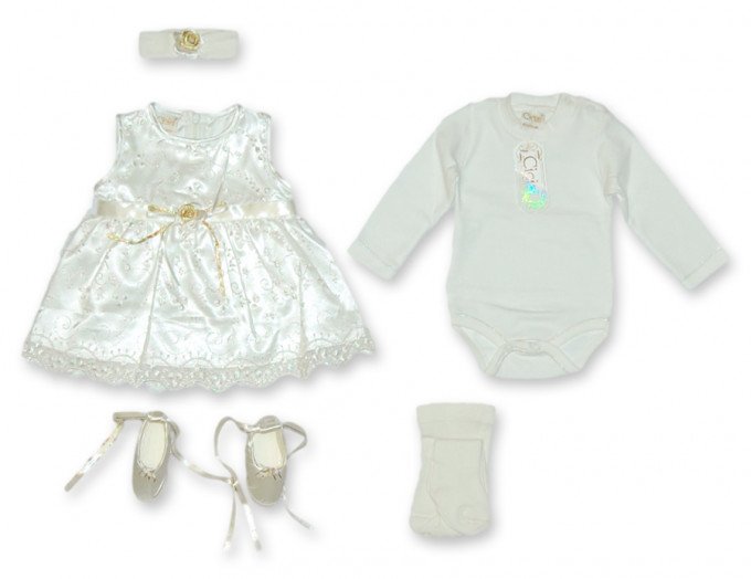 Фото - кремовый комплект с золотом цена 215 грн. за комплект - Леопольд