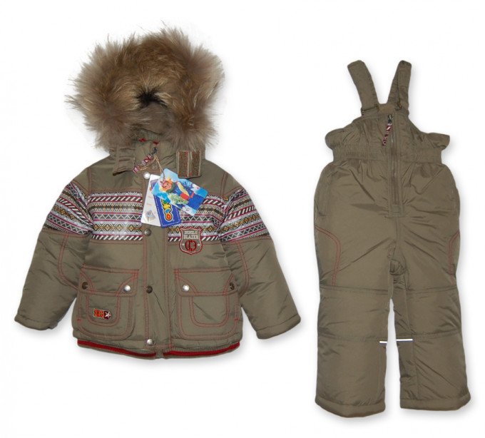 Фото - зимовий дитячий комбінезон Donilo (Тінсулейт) ціна 2363 грн. за комплект - Леопольд