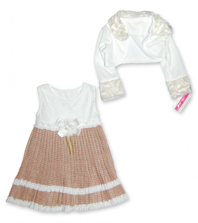 Фото - теплое праздничное платье для девочки цена 269 грн. за комплект - Леопольд