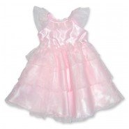 Картинка, праздничное розовое платье для девочки