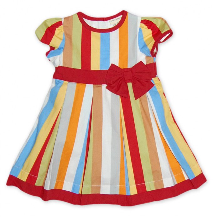 Фото - полосатое платье для малышки от Laura Ashley цена 375 грн. за комплект - Леопольд