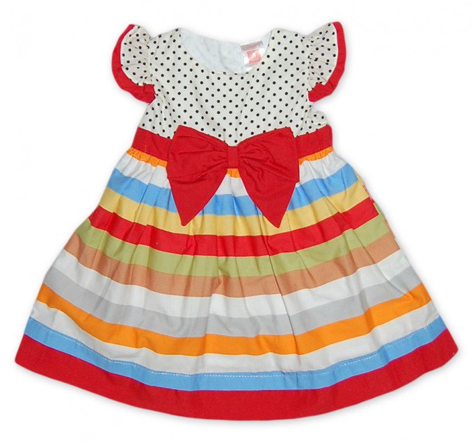 Фото - платье Яркие полоски платье для малышки цена 375 грн. за штуку - Леопольд